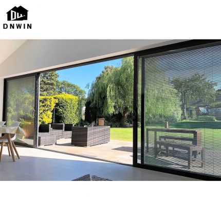 High quality customized villa outdoor patio entry aluminium double glazed soundproof sliding door