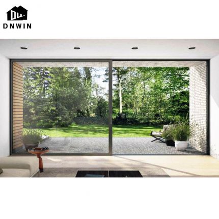 High end factory custom aluminium double glass waterproof sliding patio door for house